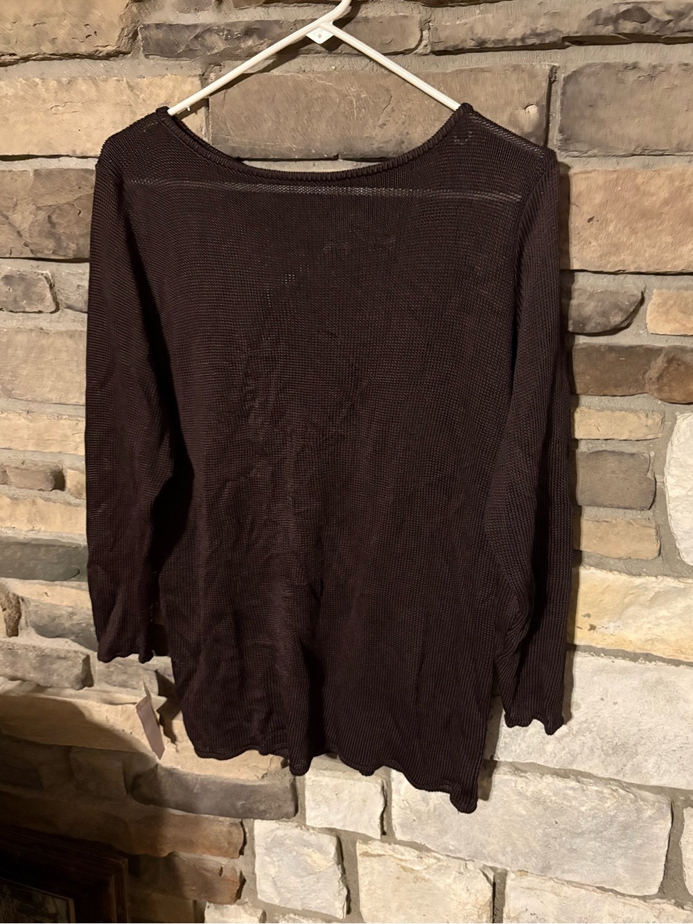 Eileen fisher Raisin Lightweight Knit Women's Top NWT